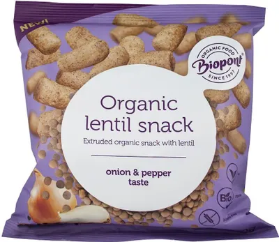 Obrázok produktu pre ŠOŠOVICOVÉ KRUNKY S CIBUĽOU A ČIERNYM PAPRIMOM, BEZLEPKOVÉ,60 g - BIOPONT