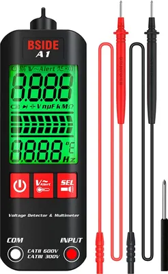 Produktbild von Mini multimeter s meračom skutočnej efektívnej hodnoty a LCD displejom pre DC/AC napätie, frekvenciu, odpor, NCV, spojitosť, detekciu živého a nulového vodiča