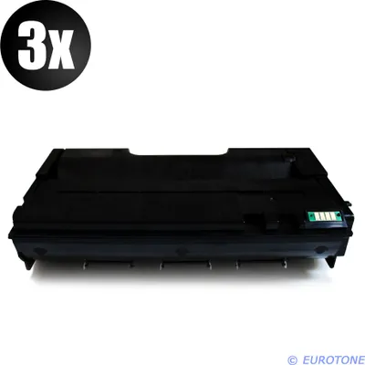 Produktbild von 3x XXL Eurotone Toner Alternative für Ricoh 407254 TYPESP201HE Black Schwarz
