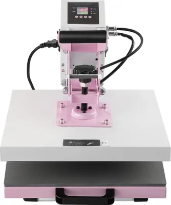 Immagine prodotto di Pressa termica per trasferimento 38x38 cm - Pressa per magliette estensibile in rosa - Ideale per la stampa di tessuti e il fai da te