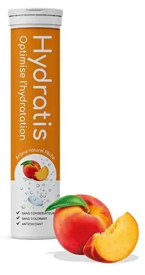 Obrázek produktu pro Elektrolyty a hydratace – Hydratis – Tubička Hydratis (20 tablet) – příchuť broskve