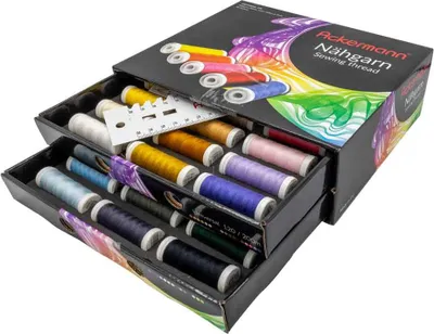 Zdjęcie produktu dla Ackermann 10415 Ackermann Nähgarn-Set matt 36 verschiedene Farben