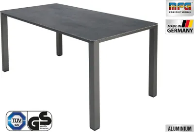 Produktbild von MFG Lofttisch 160x90 cm, Gestell: anthrazit, Plattendekor: schiefer