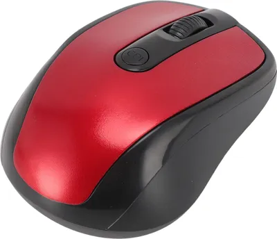 Imagen del producto de Ratón inalámbrico de 2.4 GHz, profesional, ergonómico y de alta sensibilidad. Ratón óptico inalámbrico para portátiles, ordenadores portátiles y computadoras. Color: rojo