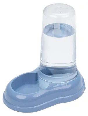 Image de Distributeur de nourriture ou d'eau Ferplast AZIMUT 600, 0,6 litre, fond antidérapant, 12,5 x 19 x H 19,5 cm, bleu