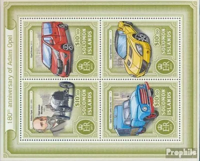 Produktbild von Briefmarken Salomoninseln 2017 Mi 4280-4283 Kleinbogen (kompl. Ausg.) postfrisch AdamOpel