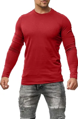 Produktbild von Mivaro Herren Langarmshirt Basic aus 100% Baumwolle – Longsleeve T-Shirt Langarm Regular Fit - atmungsaktiv - bis 5XL - ideal für Arbeit & Freizeit