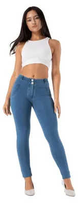 Produktbild von Royal Wolf Melody Push-up-Leggings, hellblaue Jeans