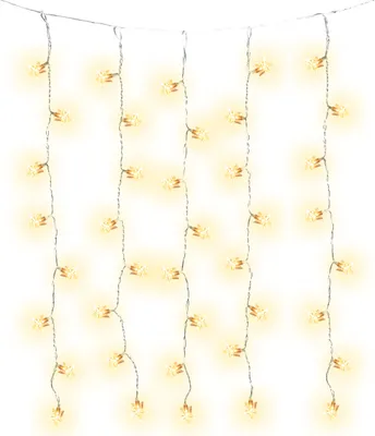 A string of star-shaped lights.