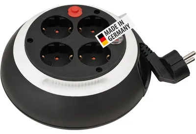 Produktbild von Brennenstuhl Comfort-Line KabelBox CL-S 4-fach schwarz/weiß 3m H05VV-F 3G1,5, 1109220