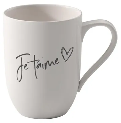 Imagen del producto de Taza con asa "Je t'aime", 115 x 80 x 104 mm, 290 ml | Villeroy & Boch | N.º de artículo: 1016219672 | EAN: 4003686431133