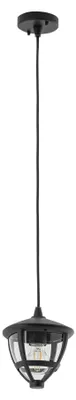 Produktbild von Hängeleuchte außen Aluminium E27 IP44 B: 17,5 cm H: max. 100 cm Schwarz Modern Außenlampe