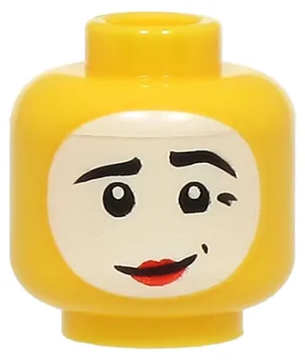 Image de Minifigurine LEGO jaune (référence 3626pb3633) – neuve