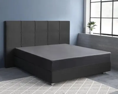 Produktbild von Primaviera Deluxe Satijnen Spannbettuch Anthrazit 180 x 200 cm