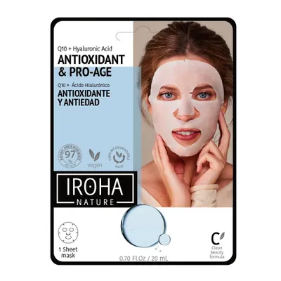 Obrázok produktu pre IROHA Anti-Wrinkles Q10 Mask IROHA Nature Hyalurónová kyselina