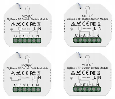 Produktbild von Moes ZigBee Modul Schalter Rollladensteuerung 4 Stück