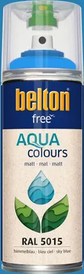 Produktbild von belton free Lackspray AQUAcolours 400 ml himmelblau matt