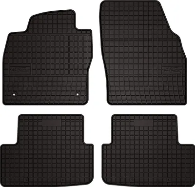 Image de Tapis de sol voiture en caoutchouc pour Seat Ibiza V (2017-, hatchback) Noir, lot de 4 pièces, fixations