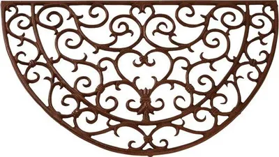 Produktbild von Famanu Fußmatte Antik Gusseisen Halbrund 69 cm x 41 cm