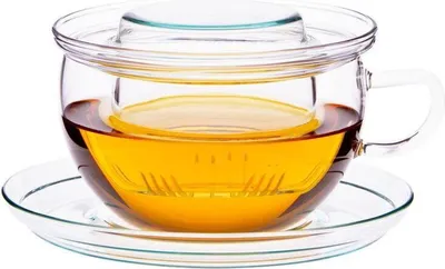 Produktbild von Teetasse "Tea Time", 0,3l, Glas, mit Glassieb