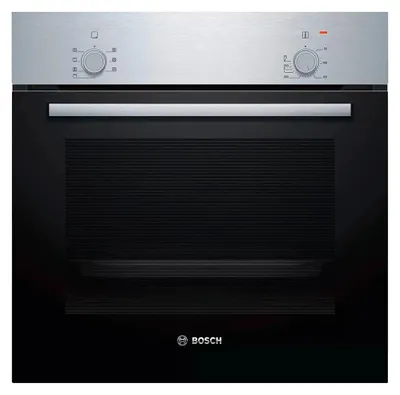 Obrázek produktu pro Bosch | Trouba | HBF010BR1S | 66 l | A | Multifunkční | Ruční | Výška 59,5 cm | Šířka 59,4 cm | Nerezová ocel