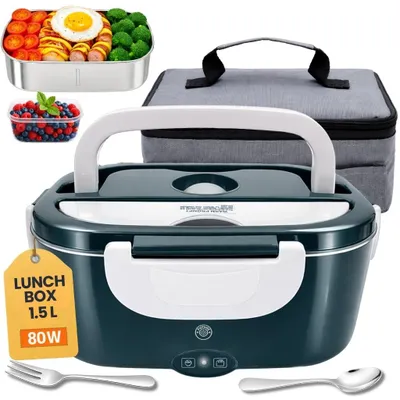 Elektrische Lunchbox 1,5 l, 80 W, 12/24/220 V, tragbar