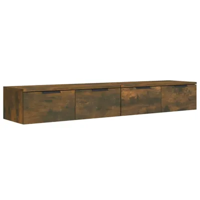 Immagine prodotto di vidaXL Armadi a muro 2 pz. Rovere fumé 68x30x20 cm Materiale a base di legno