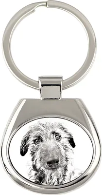 Obrázek produktu pro Deerhound - klíčenka s psem, klíčenka s potiskem, personalizovaná přívěska značky Art-Dog