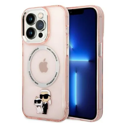 Image de Karl Lagerfeld Klhmp14Lhnkcip Iphone 14 Pro 6,1 Hardcase Różowy/Pink Iconic Karl&Choupette Magsafe