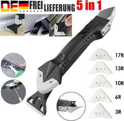Produktbild von Silikonentferner Werkzeug 3 In 1 Fugenkratzer Dichtmittelentferner Silikon Set