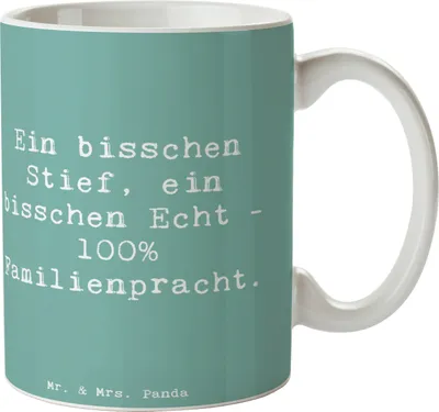 Produktbild von Mr. & Mrs. Panda Tasse Spruch Liebe Stiefenkel - Meeresbrise - Geschenk, Familienstrukturen, Kaffeetasse, Großeltern, Kaffeebecher, Patchworkfamilie, Familienbindung