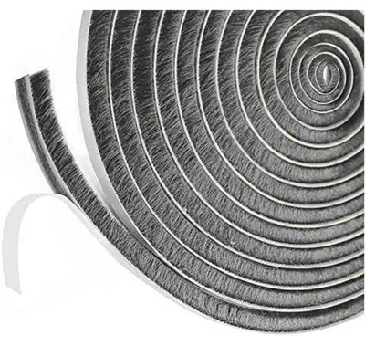 Immagine prodotto di Guarnizione autoadesiva a spugna, grigia, 5 metri di lunghezza, 9 mm x 23 mm, per sigillare spifferi in porte e finestre