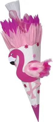 Produktbild von Schultüte Bastelset Flamingo vorgestanzt von Prell