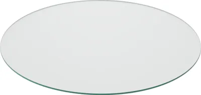 Produktbild von Relaxdays Glasplatte, Ø 90 cm, 8 mm dick, gehärtetes ESG, runde Glasscheibe für Tisch & Kamin, Tischplatte, transparent