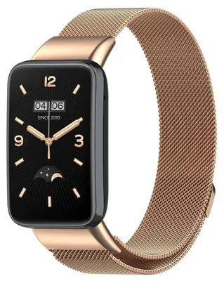 Produktbild von By Qubix Milanaise-Armband - Gold - passend für Xiaomi Smart Band 7 Pro