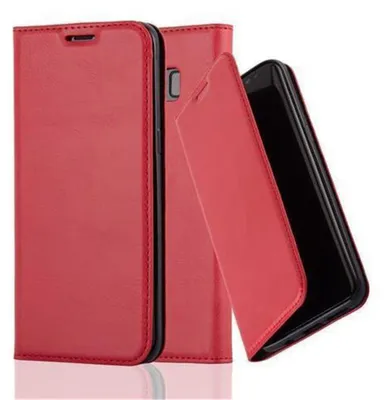 Produktbild von Cadorabo Hülle für Samsung Galaxy S8 Schutz Hülle in Rot Handyhülle Etui Case Cover Magnetverschluss