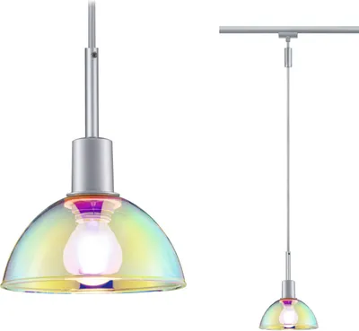 Produktbild von URail Pendel Sarrasani  E14  max. 20W  dimmbar 230V Chrom matt, Dichroic