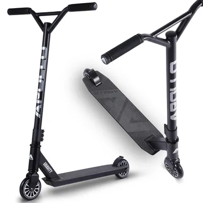 Produktbild von Apollo Stuntscooter Gravity Fun-Kickscooter Kinderroller Trick Roller auch für Beginner geeignet - Black/Shiny