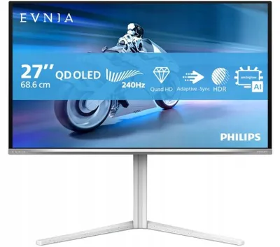 Obrázok produktu pre Philips Evnia 6000 27M2N6501L/00, 67,3 cm (26.5"), 2560 x 1440 px, Quad HD, QD-OLED, 0,03 ms, Biela