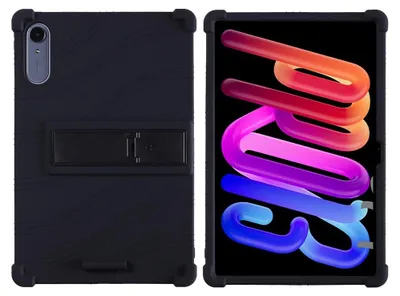 Produktbild von Lenovo Idea Tab Pro Gen 2 Hülle - Coverup Silikon Back Cover mit Kickstand - Schwarz
