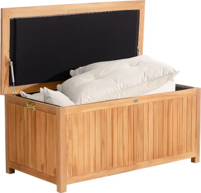 Produktbild von CLP Teak Auflagenbox Odessa,teak 140 cm