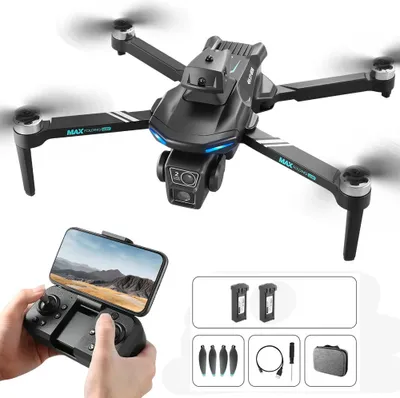 Produktbild von Drohne mit Kamera 6K Erwachsene GPS Drohne für Kinder Anfänger faltbare RC Quadcopter Drone, FPV Mini Drohne Übertragung mit 2 Stück Batterie