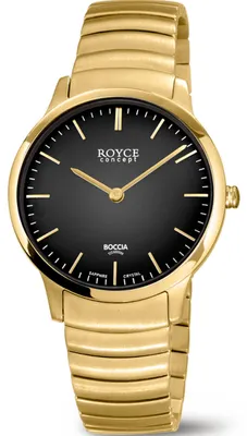 Image de Montre pour femme Boccia, modèle Titan, collection Royce, couleur or, référence 3321-04
