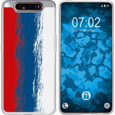 Produktbild von PhoneNatic Case kompatibel mit Samsung Galaxy A80 Silikon-Hülle WM Russland M9