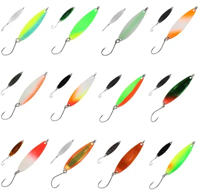 Produktbild von FTM Spoon Heavy - Forellenblinker, Gewicht:5g, Farbe:2 x orange / lumi