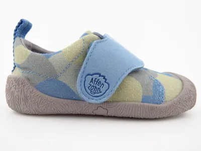 Produktbild von Affenzahn Prewalker Baumwolle Smally Klettschuh Blau : 24