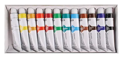 Produktbild von Stylex 28650, 12 ml, Schwarz, Blau, Braun, Grün, Orange, Rot, Weiß, Gelb, 12 Stück(e)