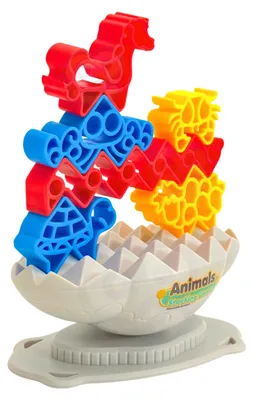 Produktbild von WOOPIE Geschicklichkeitsspiel „Balancierende Tierchen“ – Tier-Turm