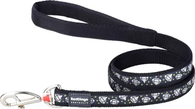 Image de Laisse pour chien Red Dingo Diamond 1,2 m Noir 1.2 x 120 cm