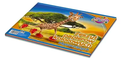 Produktbild von Zeszyt papierów kolorowych A4 błyszczący